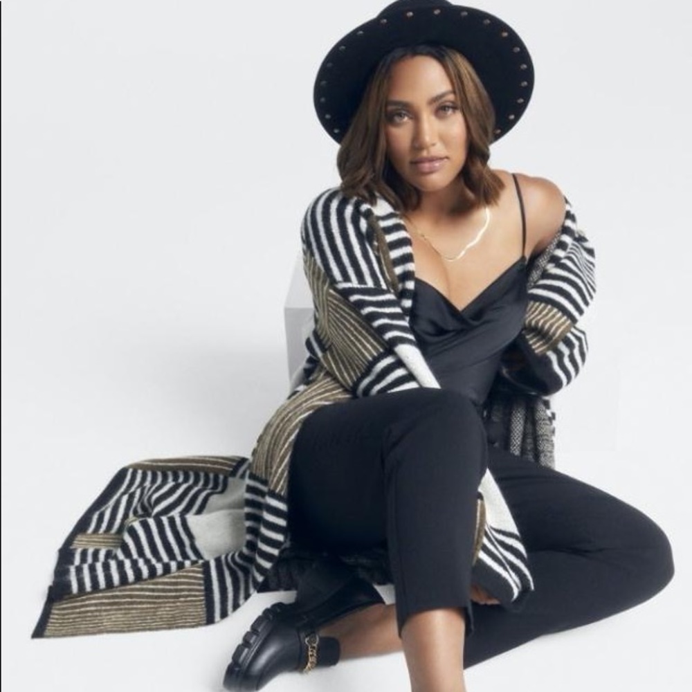 Justfab x Ayesha Curry Sweater coat/ Duster